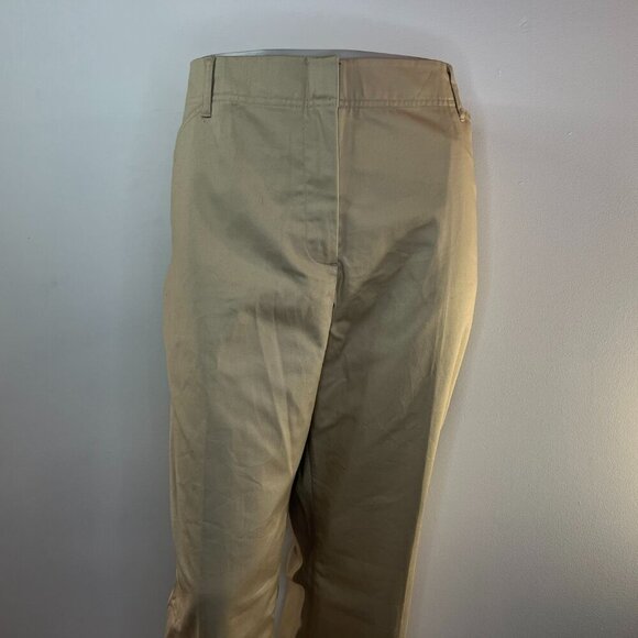 LAND'S END Women's Beige Khaki Pants - Size 16P - NWT - Picture 3 of 4